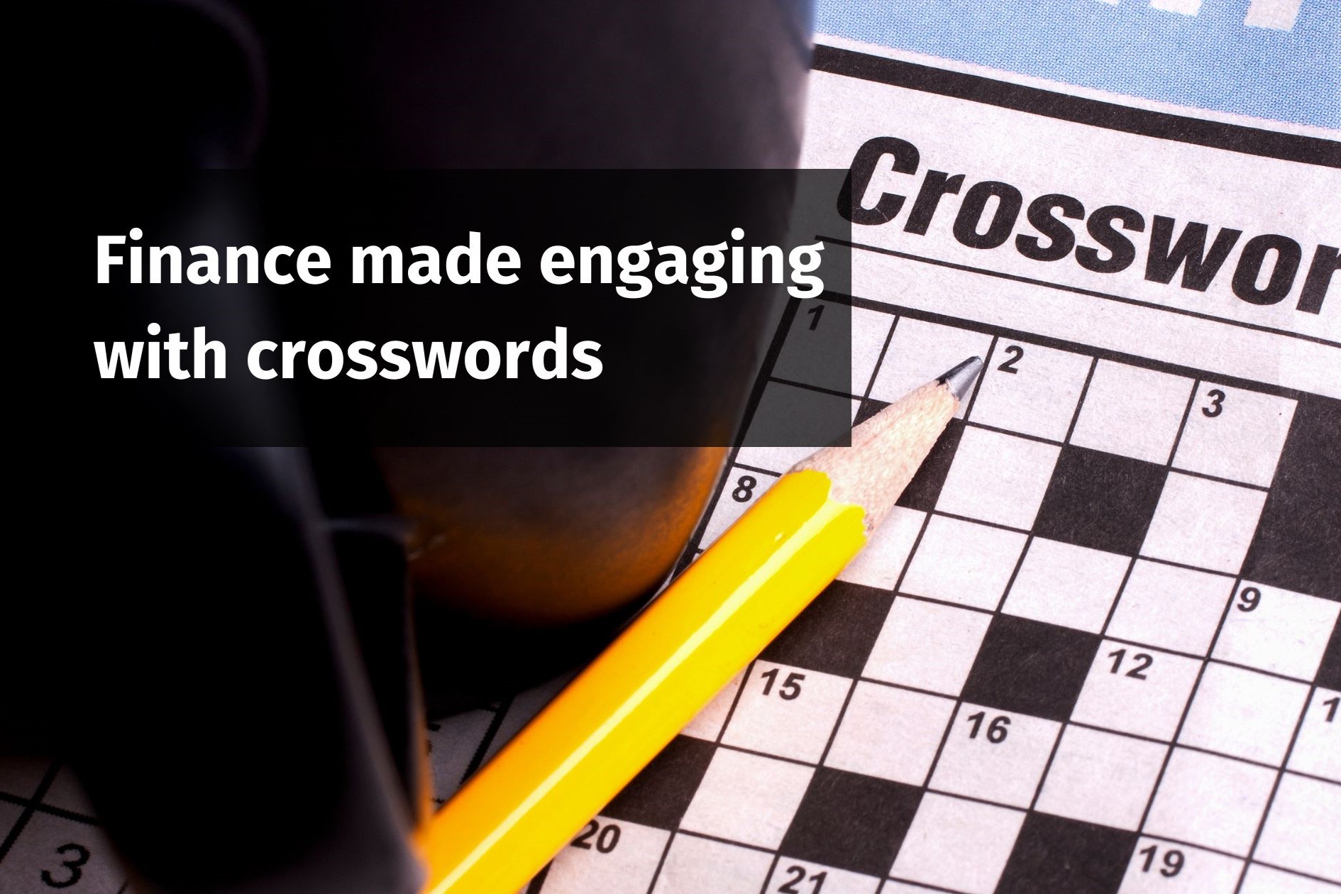 Engaging with finance through crosswords