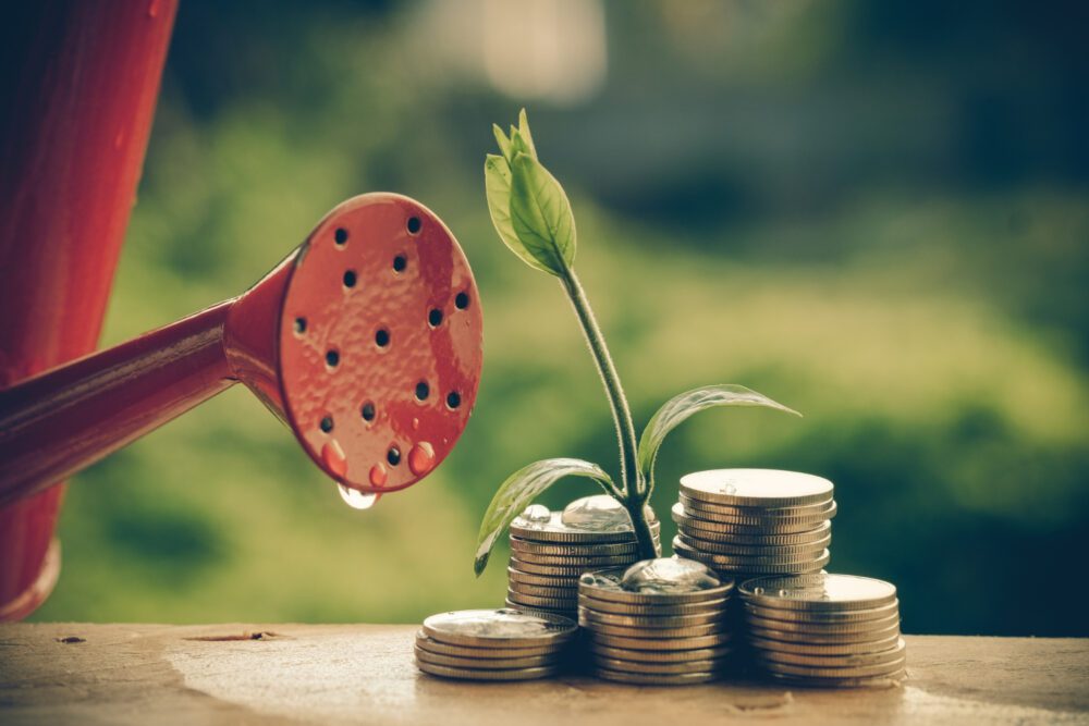 watering money